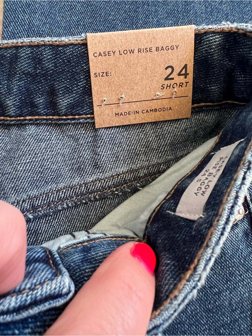 Pacsun Low rise Wide Leg Women’s Jeans Dark blue wash - Picture 2 of 8